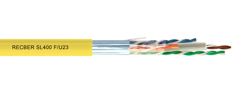 Reçber SL400 F/U23 PE Cat6 F/UTP 4X2X23AWG Kablo 100m